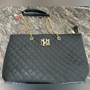 Badgley Mischka quilted tote purse.👜